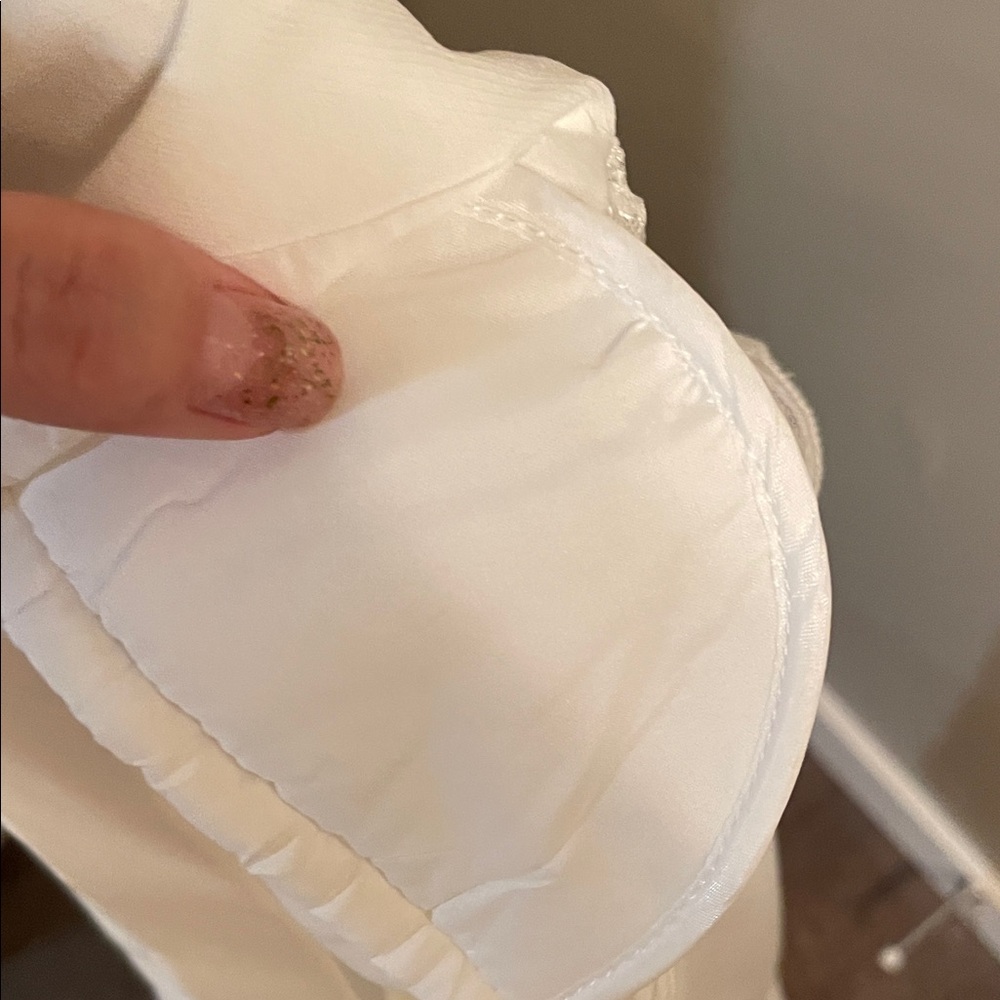 Talbots Classic White Single-Button Blazer With N… - image 4